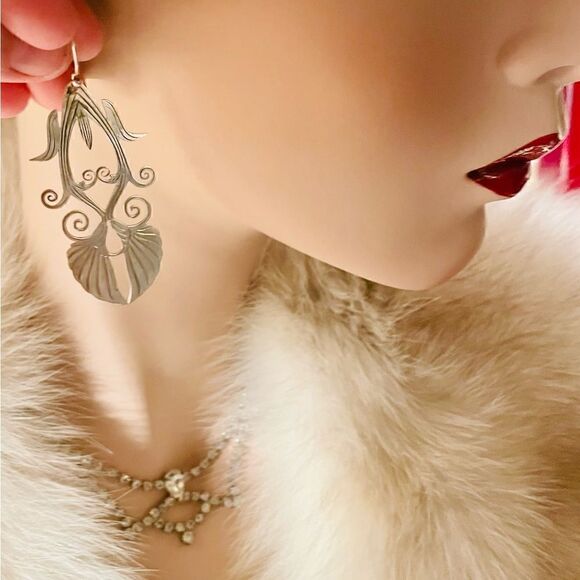 ♥️ Handmade sterling earrings. Greece. Inspiration Parthenon 447-432 BC GODDESS - Picture 3 of 10